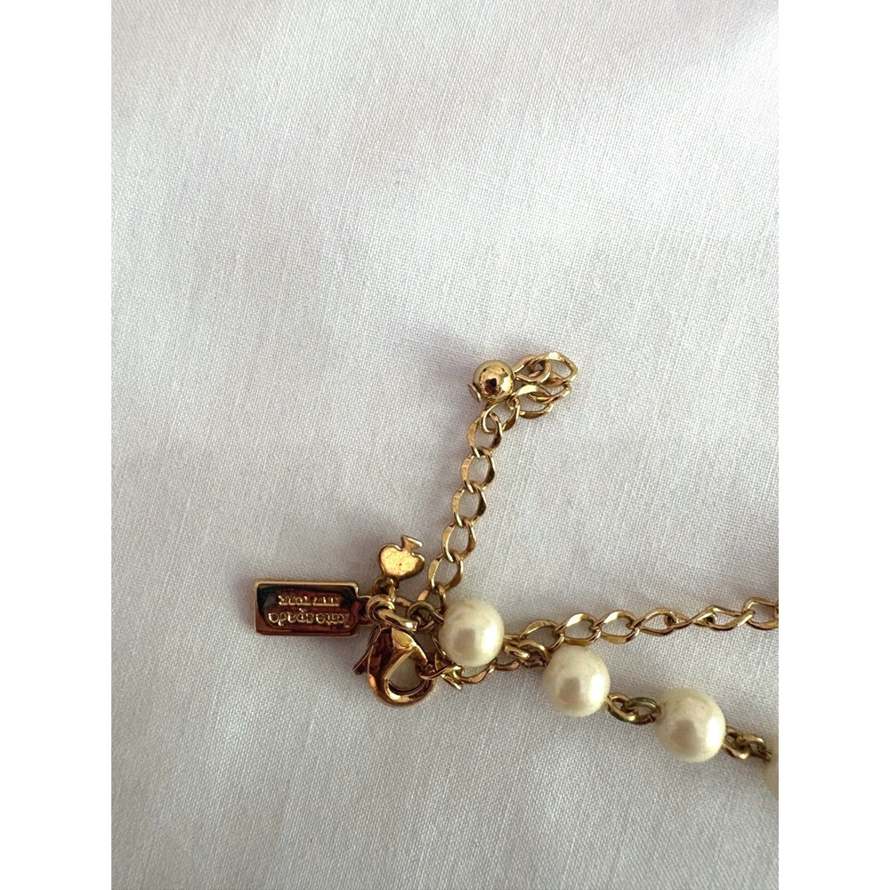kate spade "Loves Me Loves Me Not" Floral Pearl Station Statement Necklace - Picture 3 of 6
